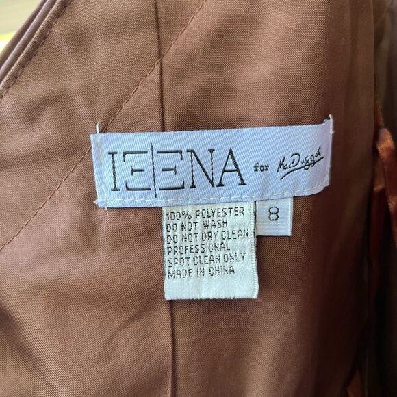 NEW MAC DUGGAL $338 CHOCOLATE TWIST FRONT PLUNGING EVENING GOWN #49085 Size 8 - Picture 8 of 11